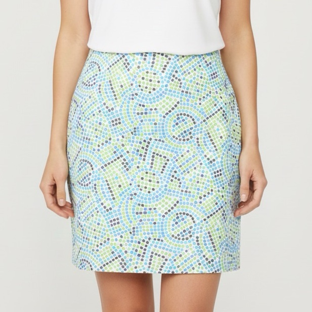 CARBONE Women’s Multicolor Geometric Pattern Mini Skirt